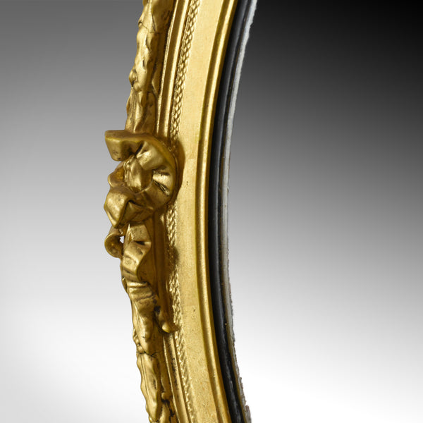 Antique Wall Mirror, Georgian, Ovular, Giltwood and Gesso, Circa 1800 - London Fine Antiques