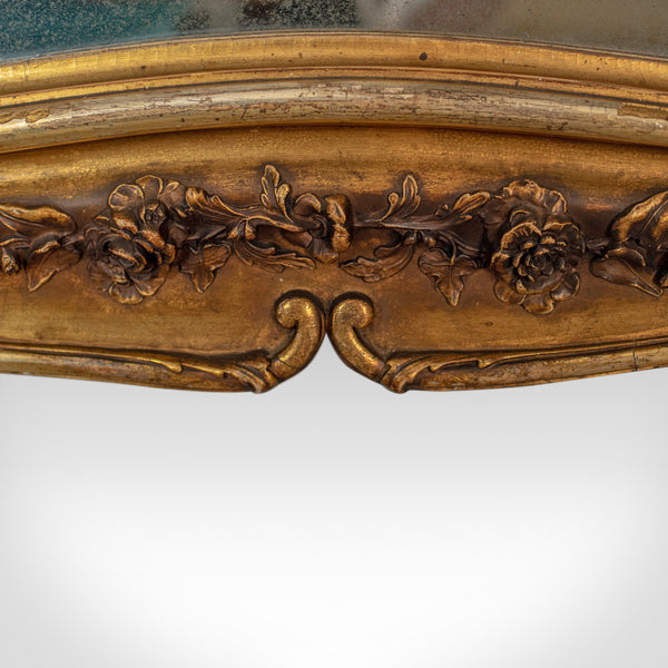 Antique Wall Mirror, Mid-Sized, Italian, Gilt Frame, Vanity, 19th Century c.1900 - London Fine Antiques