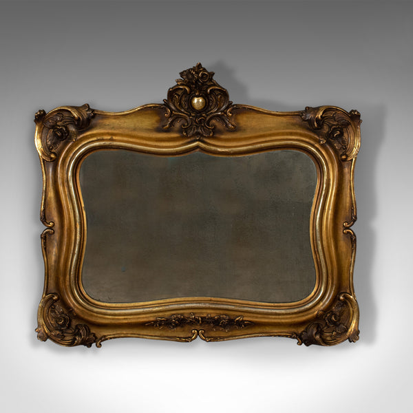 Antique Wall Mirror, Mid-Sized, Italian, Gilt Frame, Vanity, 19th Century c.1900 - London Fine Antiques