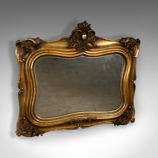 Antique Wall Mirror, Mid-Sized, Italian, Gilt Frame, Vanity, 19th Century c.1900 - London Fine Antiques