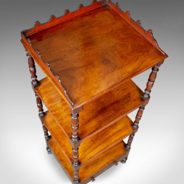 Antique Whatnot, English, Mahogany, Four Tier, Regency, Display Stand, c.1820 - London Fine Antiques