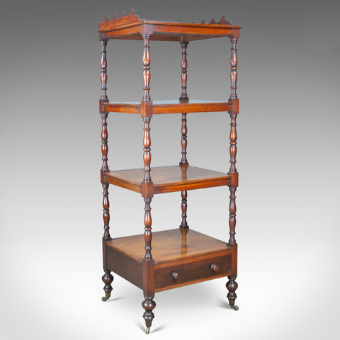 Antique Whatnot, English, Mahogany, Four Tier, Regency, Display Stand, c.1820 - London Fine Antiques