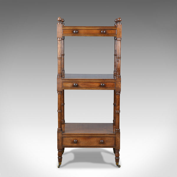 Antique Whatnot, English, Mahogany, Three Tier, Victorian, Display Stand, c.1860 - London Fine Antiques