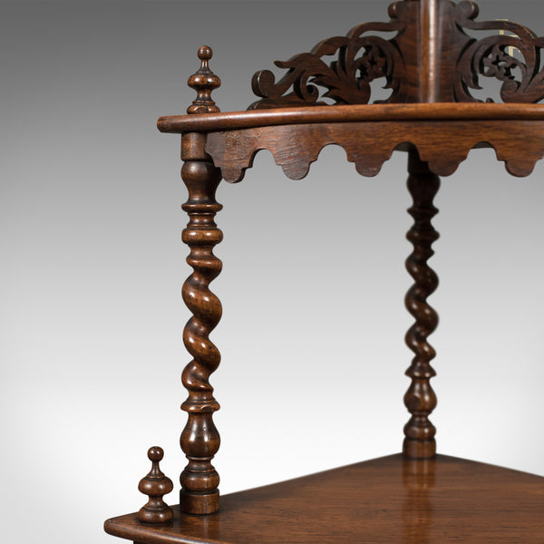 Antique Whatnot, English, Victorian, Rosewood, Corner Display Stand, c.1860 - London Fine Antiques