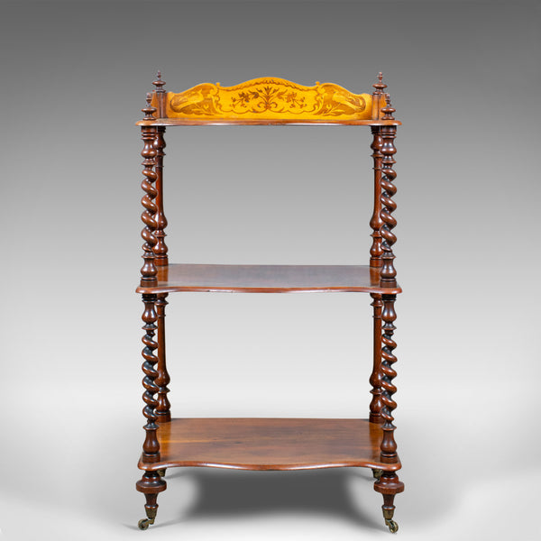 Antique Whatnot, English, Walnut, Three Tier, Victorian, Display Stand, c.1850 - London Fine Antiques