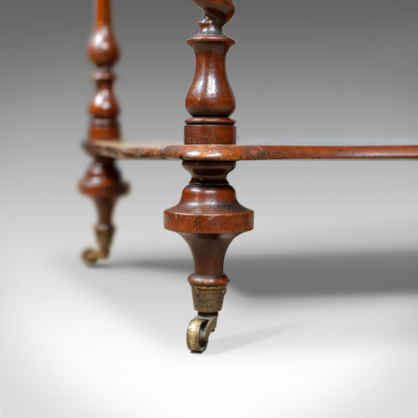 Antique Whatnot, English, Walnut, Three Tier, Victorian, Display Stand, c.1850 - London Fine Antiques