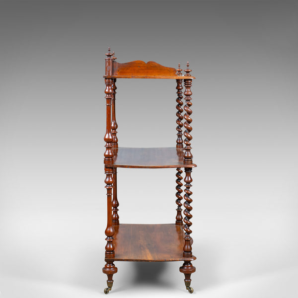 Antique Whatnot, English, Walnut, Three Tier, Victorian, Display Stand, c.1850 - London Fine Antiques