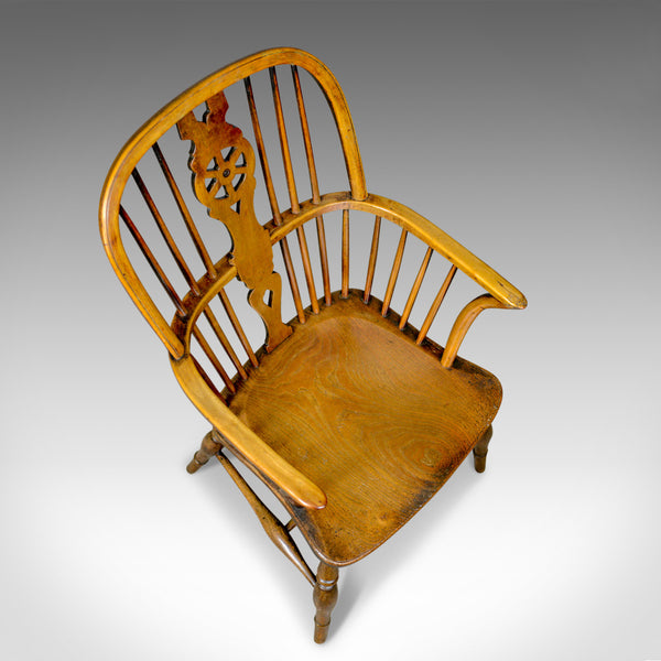 Antique Windsor Armchair, English, Victorian, Country Kitchen, Stick Circa 1900 - London Fine Antiques