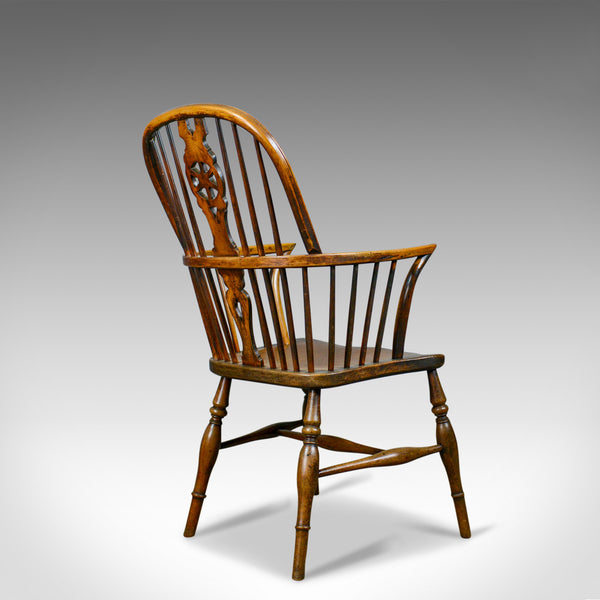 Antique Windsor Armchair, English, Victorian, Country Kitchen, Stick Circa 1900 - London Fine Antiques