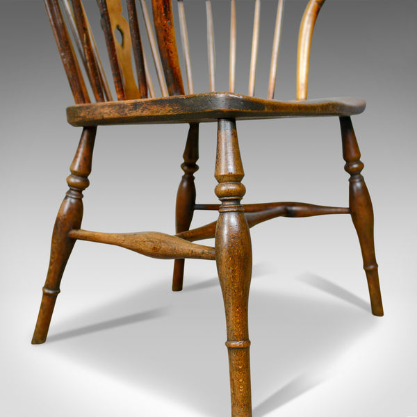 Antique Windsor Armchair, English, Victorian, Country Kitchen, Stick Circa 1900 - London Fine Antiques