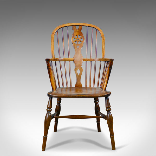 Antique Windsor Armchair, English, Victorian, Country Kitchen, Stick Circa 1900 - London Fine Antiques
