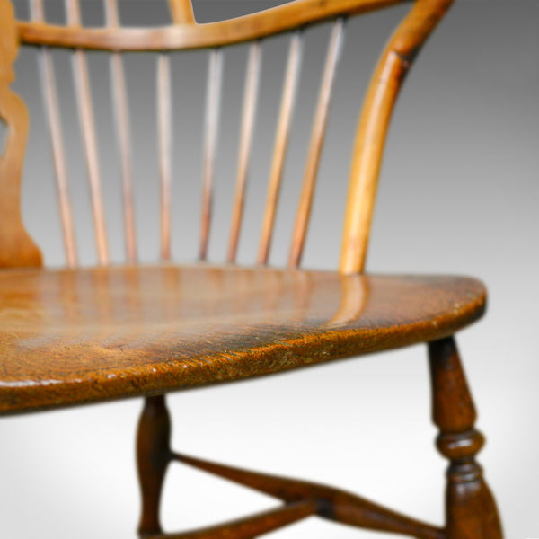 Antique Windsor Armchair, English, Victorian, Country Kitchen, Stick Circa 1900 - London Fine Antiques
