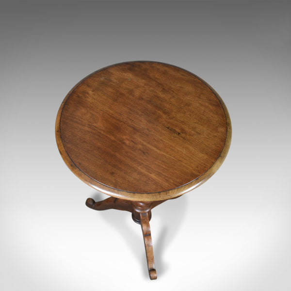 Antique Wine Table, English, Victorian, Mahogany, Tripod Side Barley Twist c1860 - London Fine Antiques