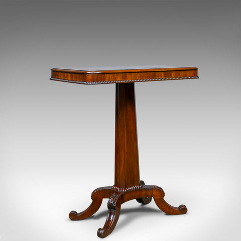 Antique Wine Table, English, William IV, Flame Mahogany, Side, Circa 1835 - London Fine Antiques