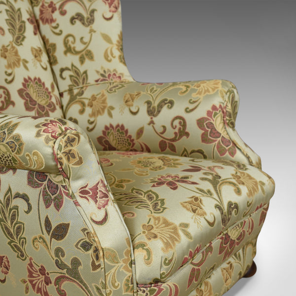 Antique Wing Back Armchair, English, Victorian, Deep, Club Chair, Circa 1900 - London Fine Antiques
