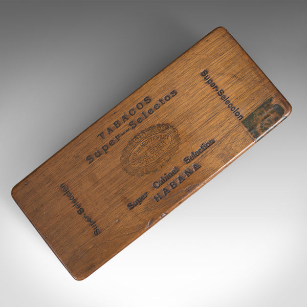 Antique Wooden Cigar Box, Hoyo de Monterrey, Havana, Habana, Humidor, c.1920 - London Fine Antiques