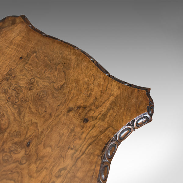 Antique Work Table, English, Victorian, Burr Walnut Sewing Companion Circa 1860 - London Fine Antiques