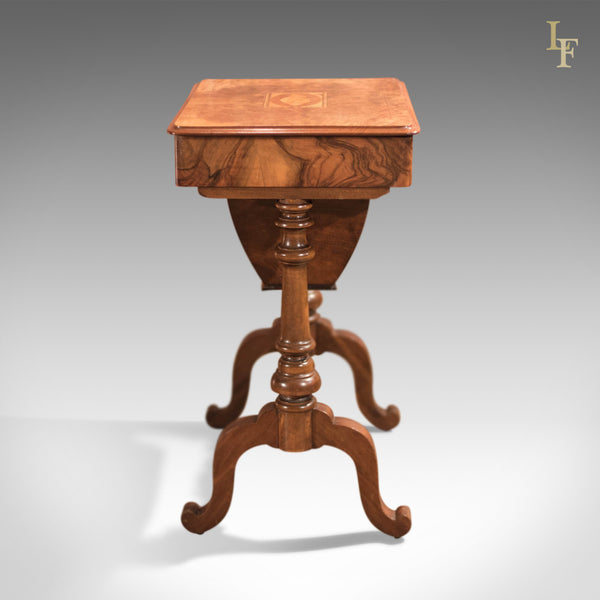 Antique Work Table, Victorian Sewing Table c1860 - London Fine Antiques
