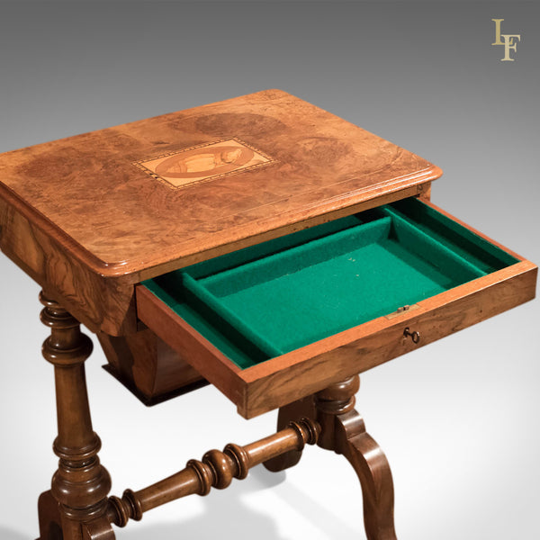 Antique Work Table, Victorian Sewing Table c1860 - London Fine Antiques