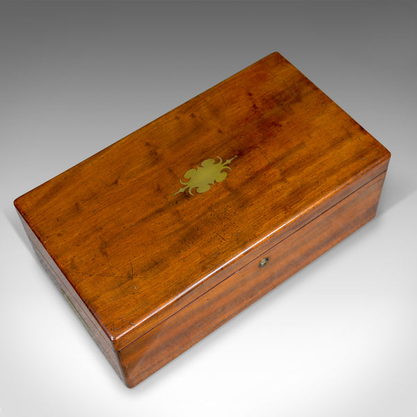 Antique Writing Slope, Bramah Lock, Victorian, Mechi London, c.1840 - London Fine Antiques