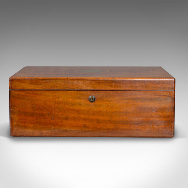 Antique Writing Slope, Bramah Lock, Victorian, Mechi London, c.1840 - London Fine Antiques