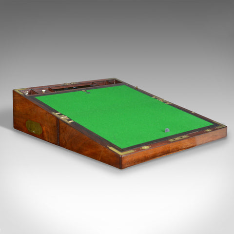 Antique Writing Slope, Bramah Lock, Victorian, Mechi London, c.1840 - London Fine Antiques
