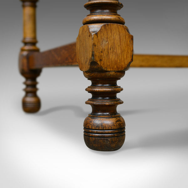Antique Writing Table, English, Victorian, Side, Oak, Late C19th, Circa 1870 - London Fine Antiques