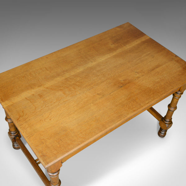 Antique Writing Table, English, Victorian, Side, Oak, Late C19th, Circa 1870 - London Fine Antiques