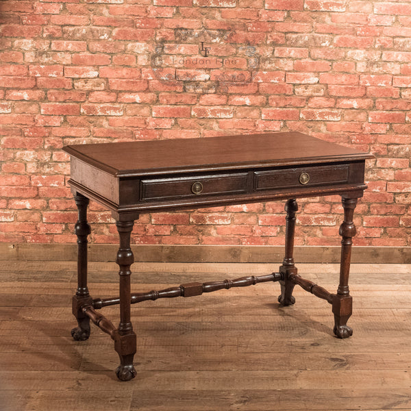 Victorian Oak Writing Table, c.1870 - London Fine Antiques