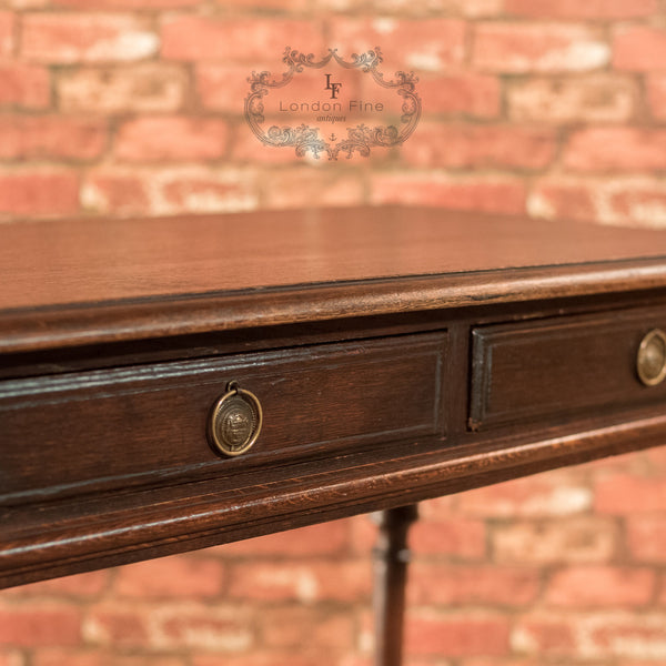 Victorian Oak Writing Table, c.1870 - London Fine Antiques