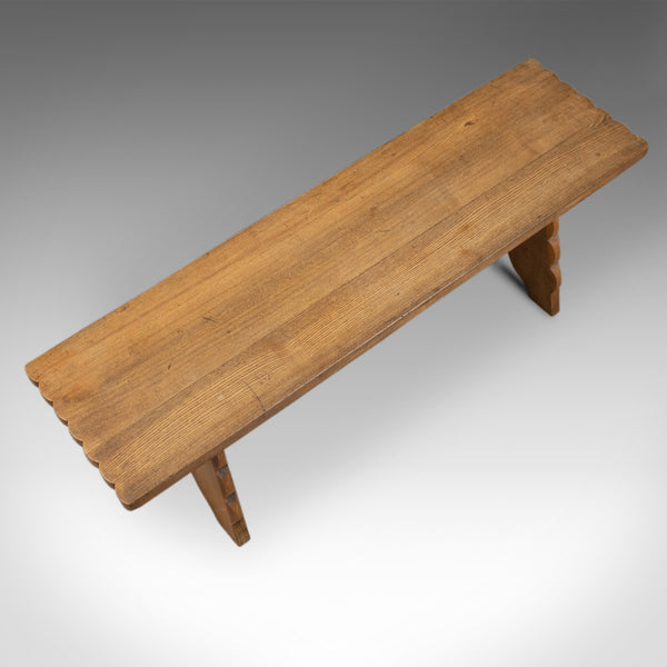 Arts & Crafts Oak Bench, English, Early 20th Century, Two Seat Form - London Fine Antiques