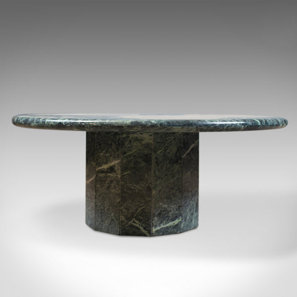 Belgian Marble Coffee Table, Low, Circular, Late 20th Century - London Fine Antiques