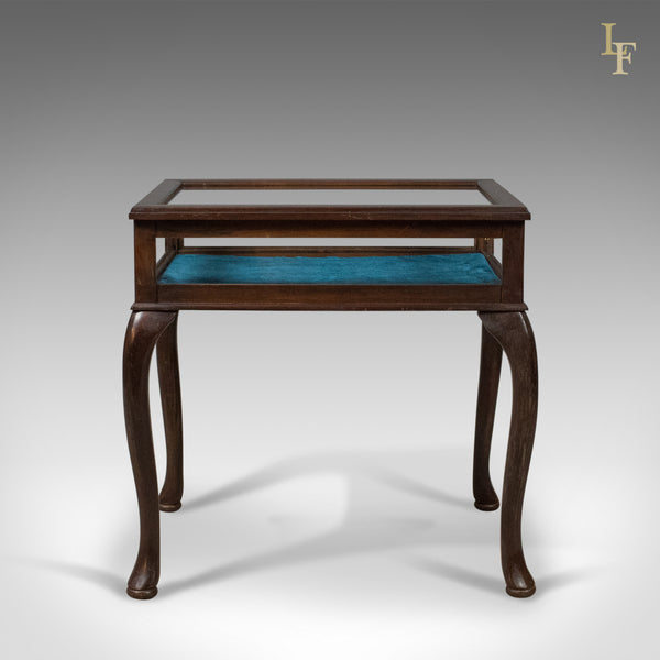 Bijouterie Glazed Display Table, Mahogany, Late C20th Specimen Cabinet - London Fine Antiques