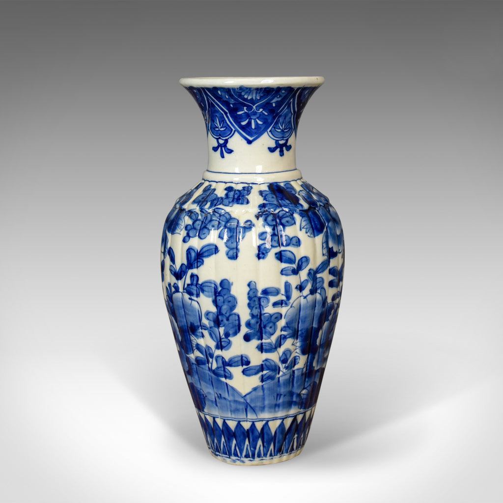 Blue And White Chinese Flower Vase, Ceramic, China Pottery Mid/Late C20th - London Fine Antiques