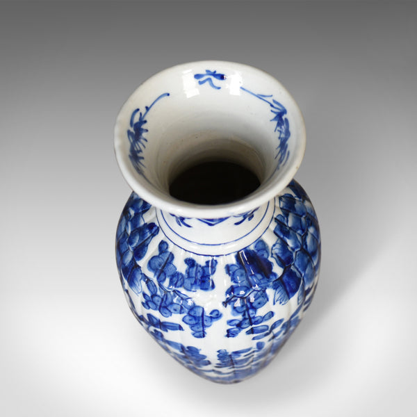 Blue And White Chinese Flower Vase, Ceramic, China Pottery Mid/Late C20th - London Fine Antiques