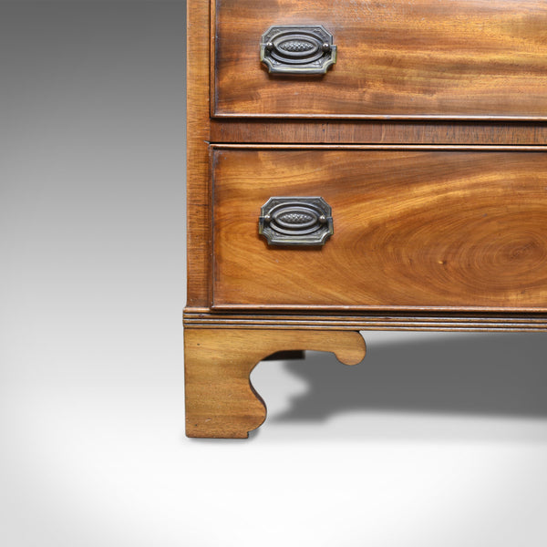 Broad Chest of Drawers, English, Georgian, Revival, Mahogany, 20th Century - London Fine Antiques