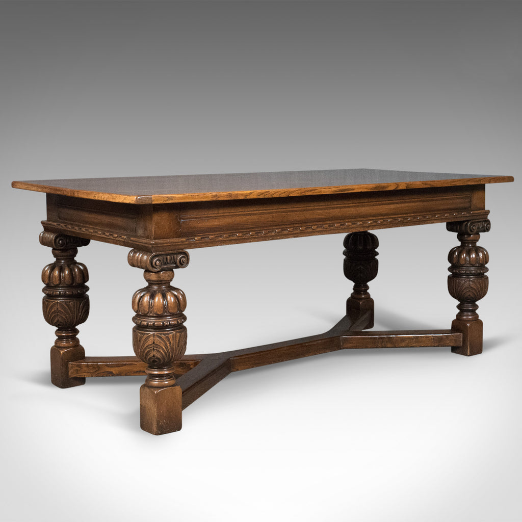 17th Century Revival Refectory Table, Country Kitchen Dining, 20th Century - London Fine Antiques