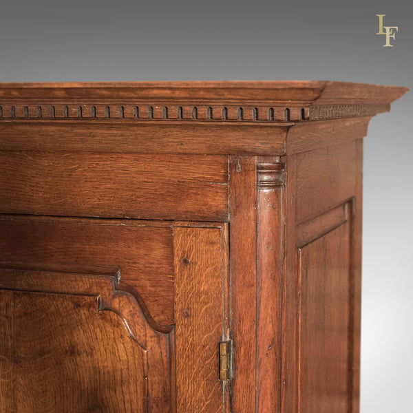 Antique Wardrobe, Georgian Press Cupboard, English Oak Cabinet, Furniture C1800 - London Fine Antiques