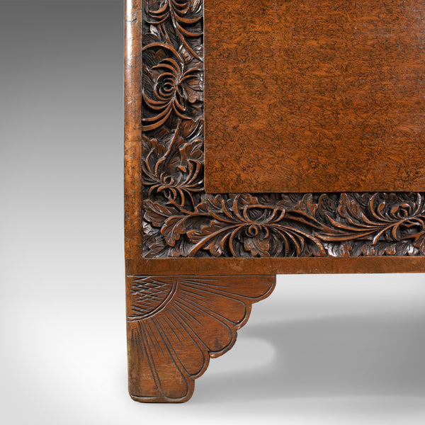 Camphor Wood Trunk, Oriental, Carved, Chest, Art Deco, Circa 1940 - London Fine Antiques