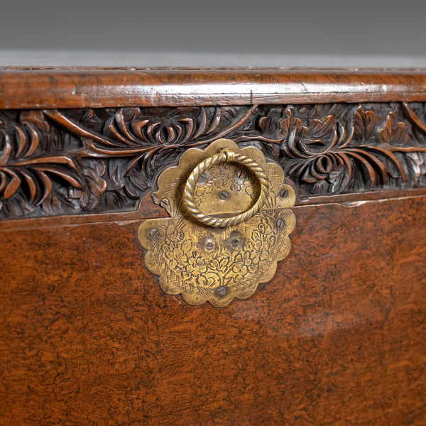 Camphor Wood Trunk, Oriental, Carved, Chest, Art Deco, Circa 1940 - London Fine Antiques