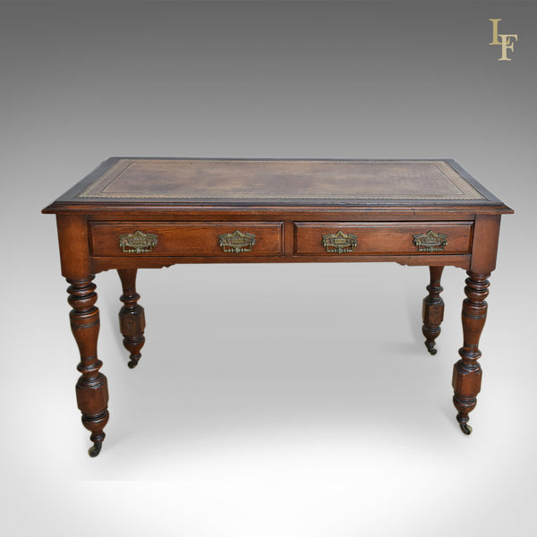Antique Desk, Late Victorian Writing Table c.1880 - London Fine Antiques