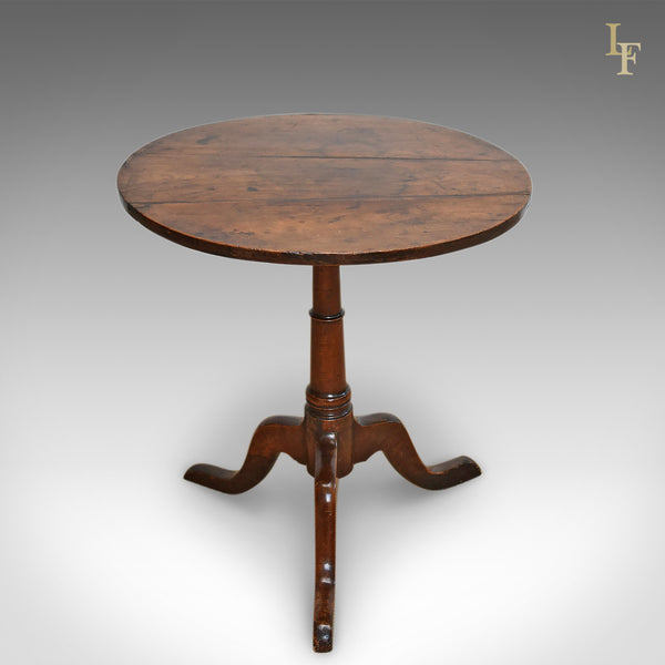 Antique Tilt Top Table, English, Georgian, Cherry, Side Circa 1780 - London Fine Antiques