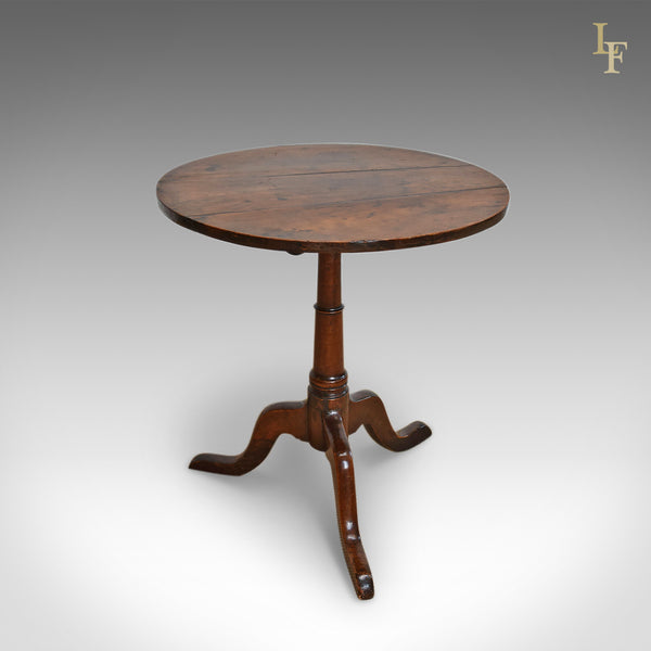Antique Tilt Top Table, English, Georgian, Cherry, Side Circa 1780 - London Fine Antiques