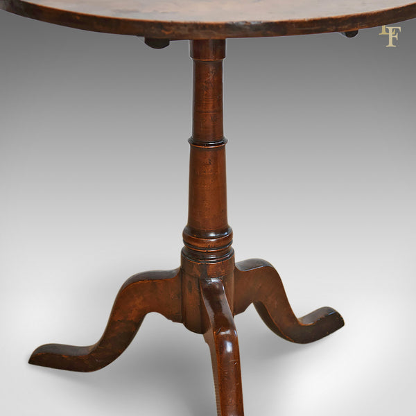 Antique Tilt Top Table, English, Georgian, Cherry, Side Circa 1780 - London Fine Antiques