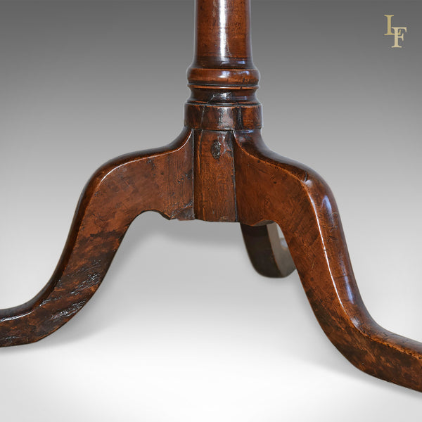 Antique Tilt Top Table, English, Georgian, Cherry, Side Circa 1780 - London Fine Antiques