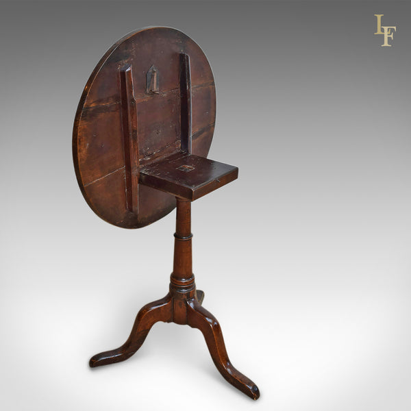 Antique Tilt Top Table, English, Georgian, Cherry, Side Circa 1780 - London Fine Antiques