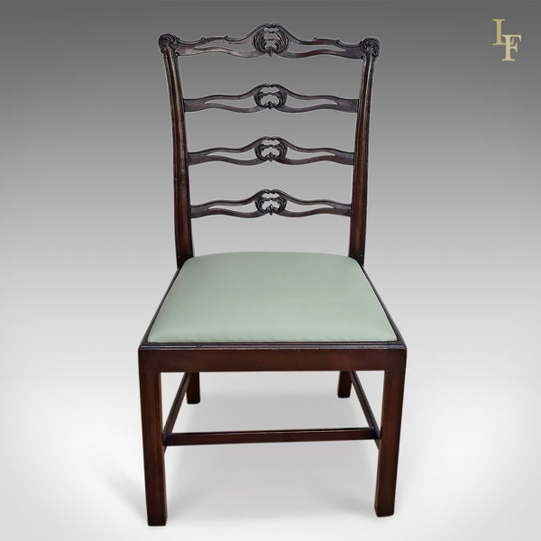 Antique Dining Chairs, Set Of Six, Victorian Chippendale Revival - London Fine Antiques