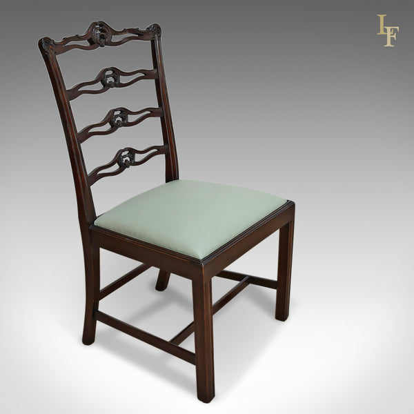 Antique Dining Chairs, Set Of Six, Victorian Chippendale Revival - London Fine Antiques