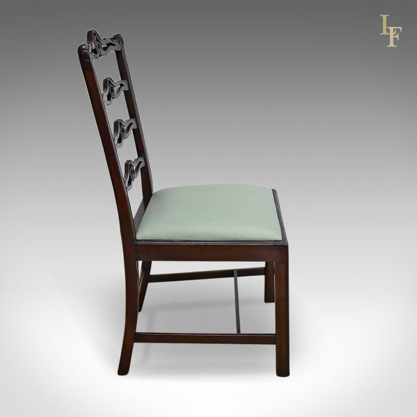 Antique Dining Chairs, Set Of Six, Victorian Chippendale Revival - London Fine Antiques
