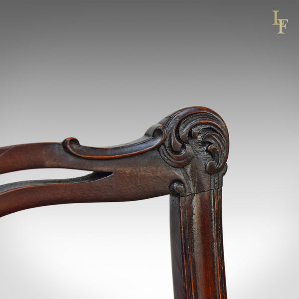 Antique Dining Chairs, Set Of Six, Victorian Chippendale Revival - London Fine Antiques